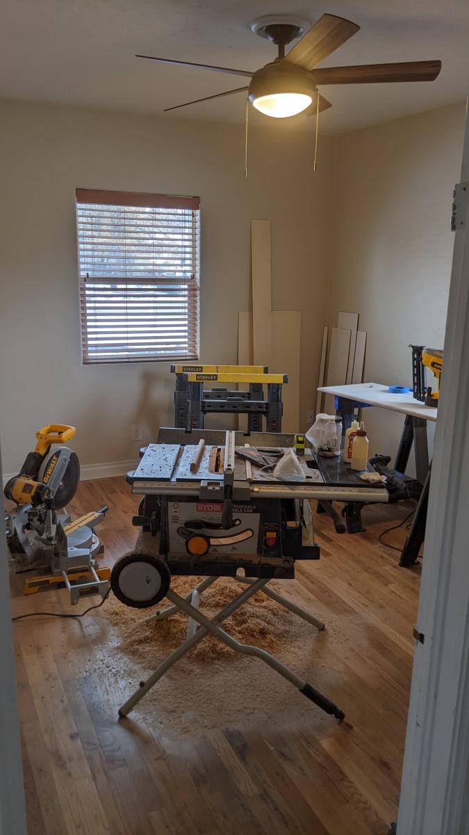 Bench Portion's Edge Banding.