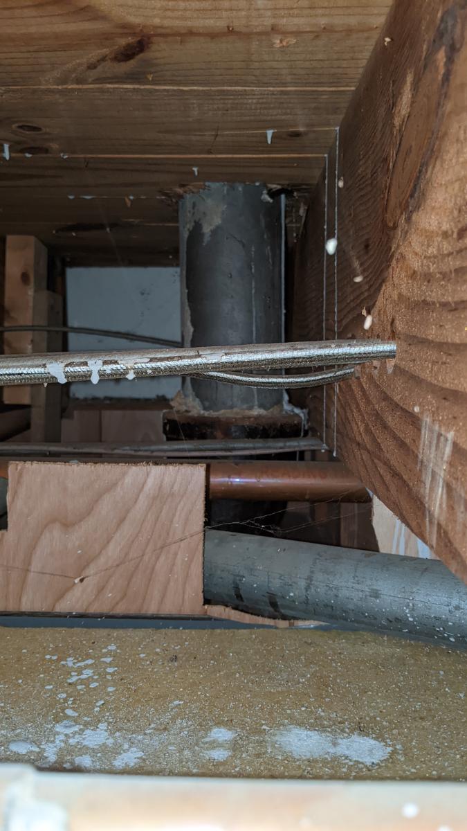 Commode Lead Pipe Connection